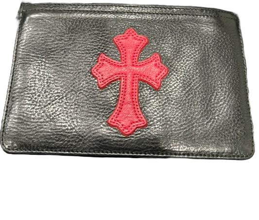 CHROME HEARTS RED CROSS PATCH WALLET