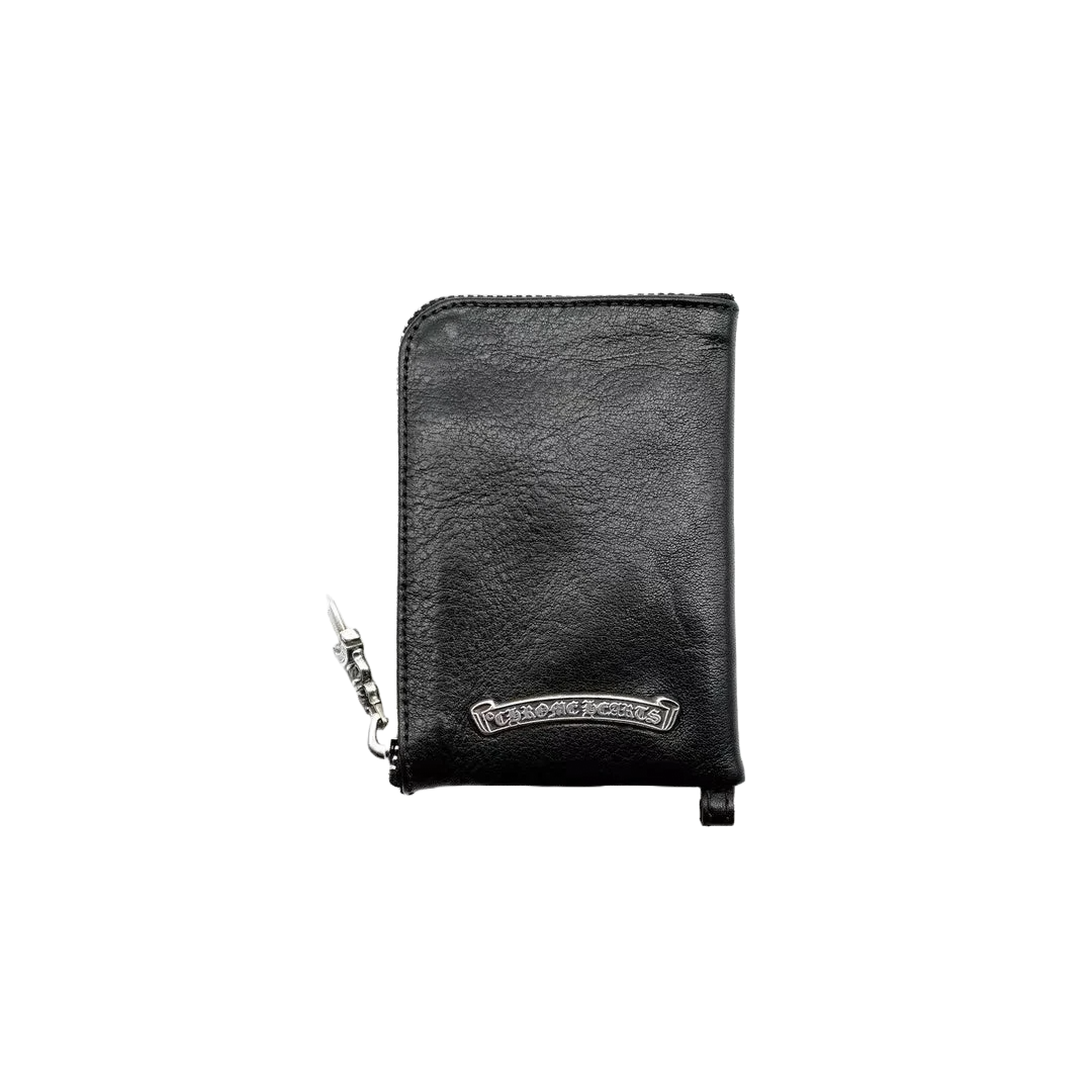 CHROME HEARTS COIN ZIP CROSS PATCH WALLET