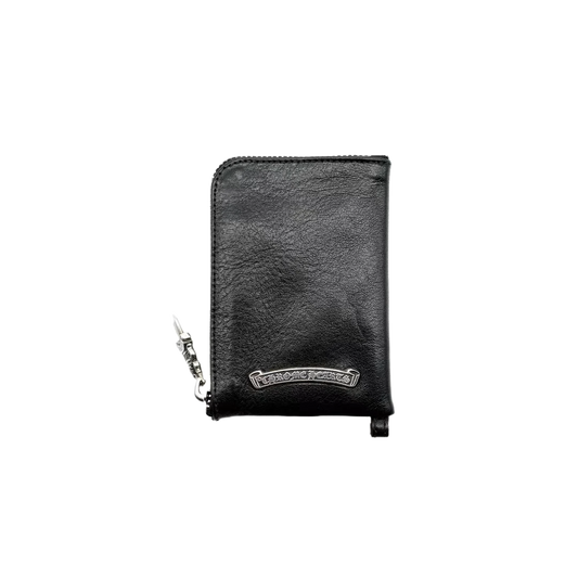 CHROME HEARTS COIN ZIP CROSS PATCH WALLET