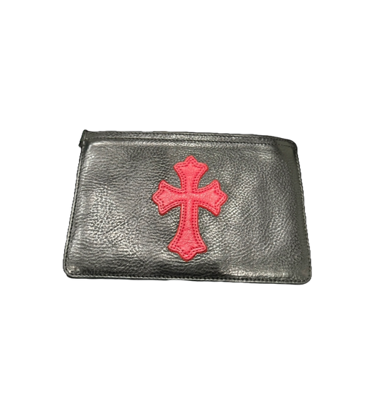 CHROME HEARTS RED CROSS PATCH WALLET