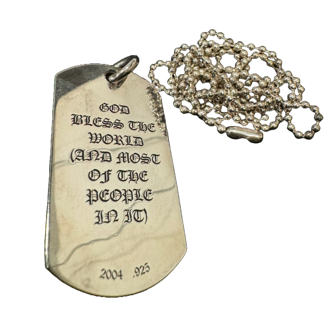 CHROME HEARTS CEMETERY DOG TAG