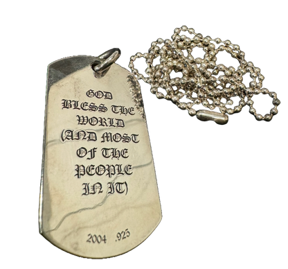 CHROME HEARTS CEMETERY DOG TAG