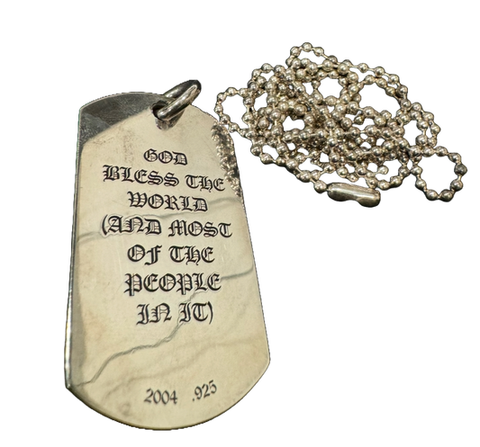 CHROME HEARTS CEMETERY DOG TAG