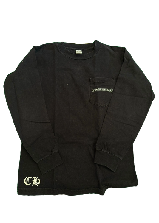(USED) CHROME HEARTS SHOULDER LOGO SHIRT