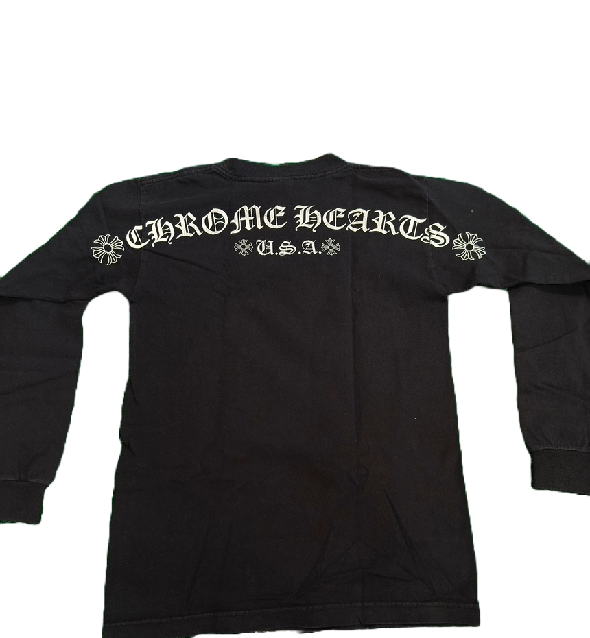 (USED) CHROME HEARTS SHOULDER LOGO SHIRT