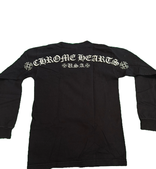 (USED) CHROME HEARTS SHOULDER LOGO SHIRT