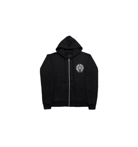 CHROME HEARTS MIAMI HORSESHOE ZIP UP HOODIE