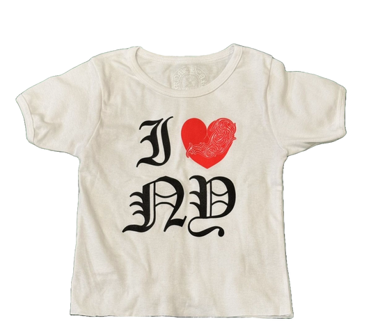 CHROME HEARTS I LOVE NY GIRLS BABY SHIRT