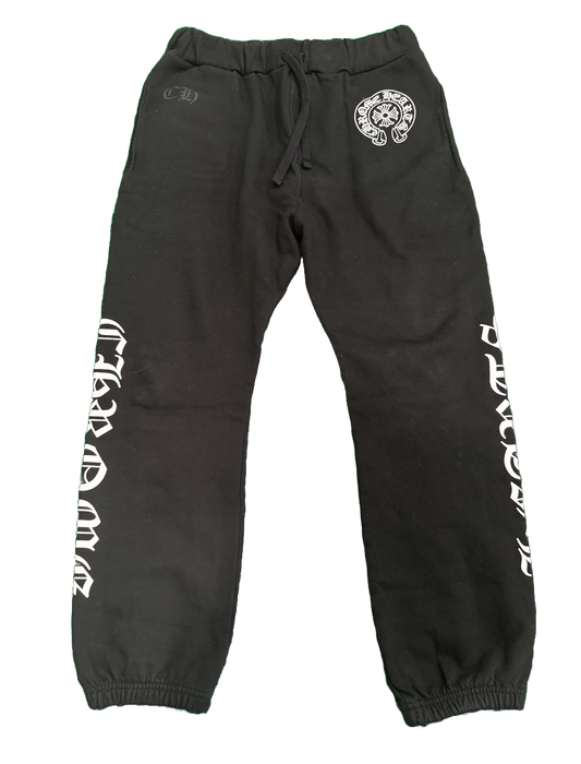 (USED) CHROME HEARTS HORSESHOE LOGO SWEATPANTS