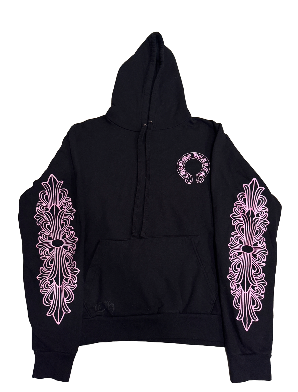 (USED) CHROME HEARTS PINK FRIEND AND FAMILY HOODIE