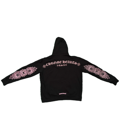(U) CHROME HEARTS PINK FRIEND AND FAMILY HOODIE