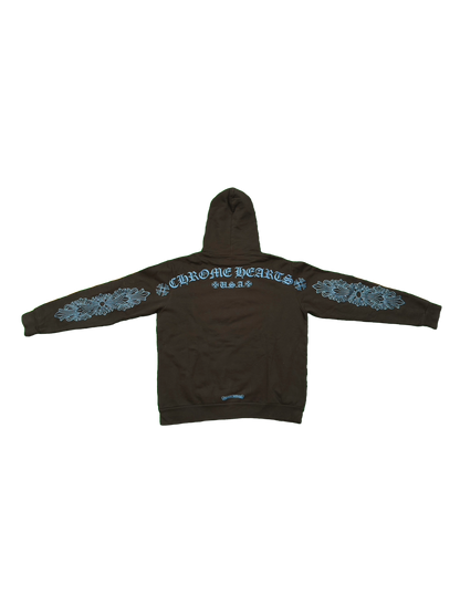 (USED) CHROME HEARTS BLUE FRIENDS AND FAMILY HOODIE